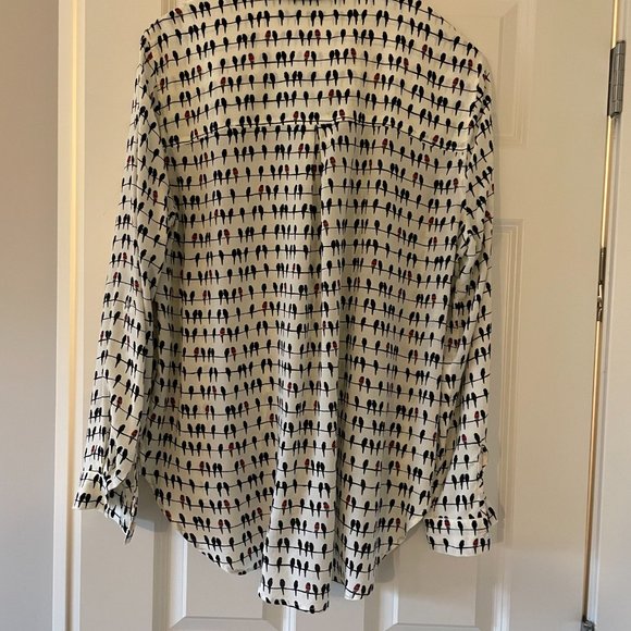 Jane and Delancey White and Black Button Down Shirt - Picture 3 of 4